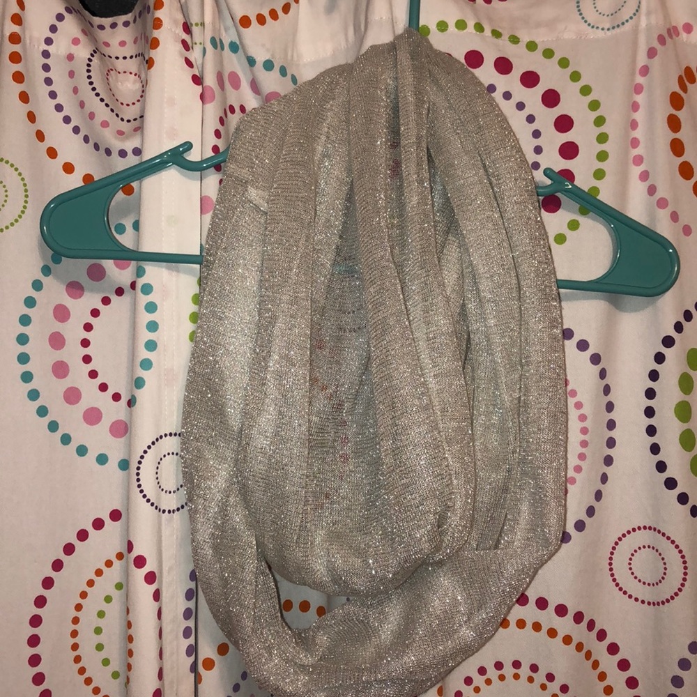 Silver infinity scarf